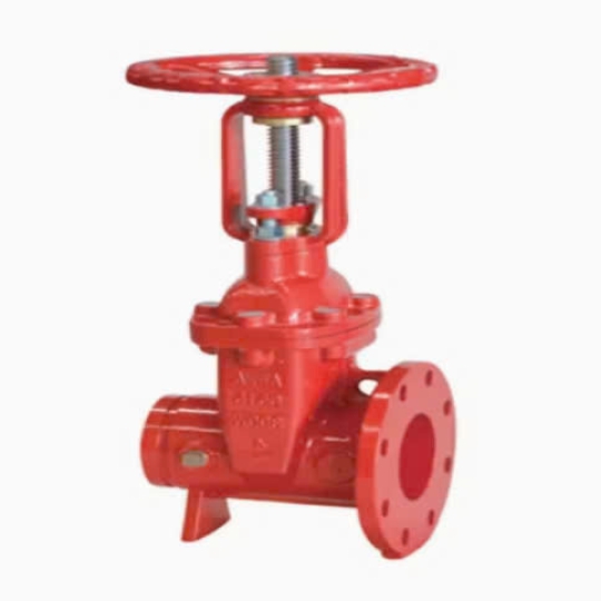 BS Flanged x Grooved Resilient OS&Y Gate Valve (XZ51X)