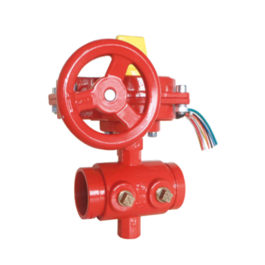 BS Grooved  Butterfly Valve with Tamper Switch (XD381XC)