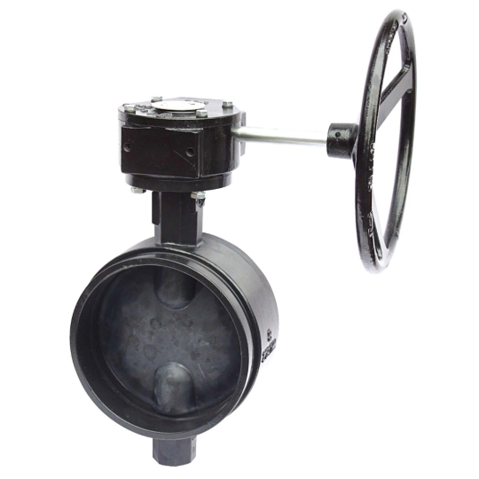BS Grooved Resilient Butterfly Valve Gear Operated (D381X4-BL)(Longer Neck Design)