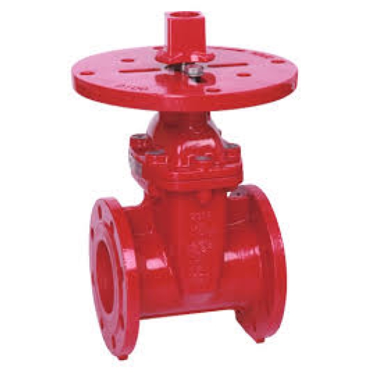 BS Flanged Resilient NRS Gate Valve,with Post Flange (Z45XC-2)